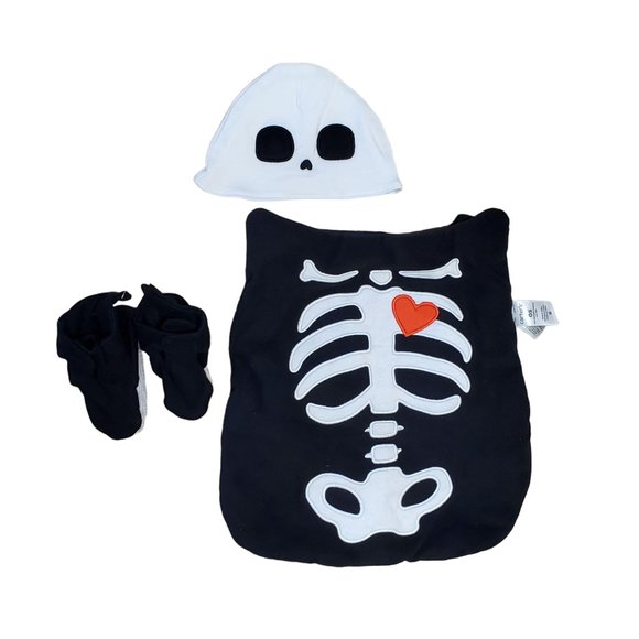 Carter's Skeleton Costume One Size Black - Picture 1 of 6